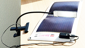 LED light is available as long as there's the sunlight.