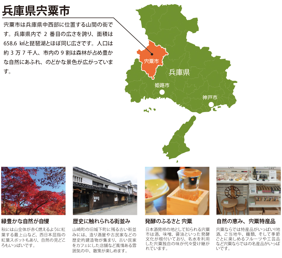 自然豊かな宍粟市