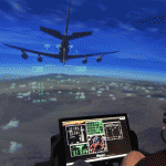 Surround View Flight Simulators Use Screen Goo Max Contrast for Super-Realistic Wide Field-of-View Experience