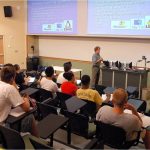 Screen Goo High Contrast coated screen at Cortland College in Upstate New York