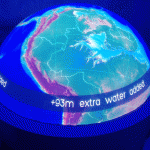 Screen Goo Rear Projection coating with Globe 4D Fully Interactive and Immersive 4D Globe
