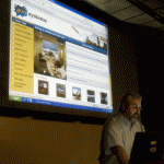 Screen Goo Rear Projection at New York's Albany University - powered by 2000 lumen XGA projector!