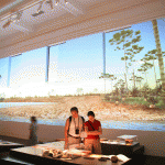 Screen Goo screen straight on the Wall at Museum in Australia