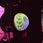 Rear Projection Coated Plexiglas Domes at US Exhibition