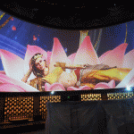Screen Goo High Contrast coated Circular screen at Hainan Sanya Buddhist Cultural Theme Park