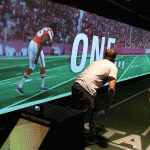 Screen Goo Max Contrast at Sports Run Interactive Exhibit at Perot Museum of Nature and Science